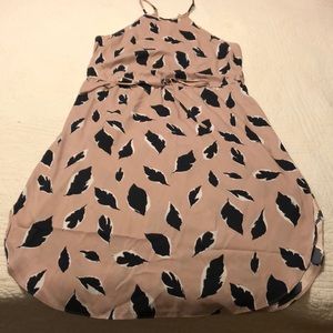 Pale pink silky dress